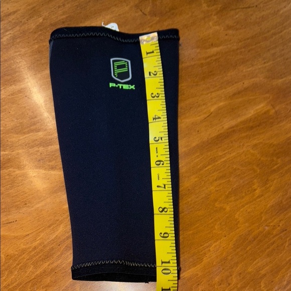 P-TEX Other - P-TEX Black Knee Compression Sleeve with Green Accents